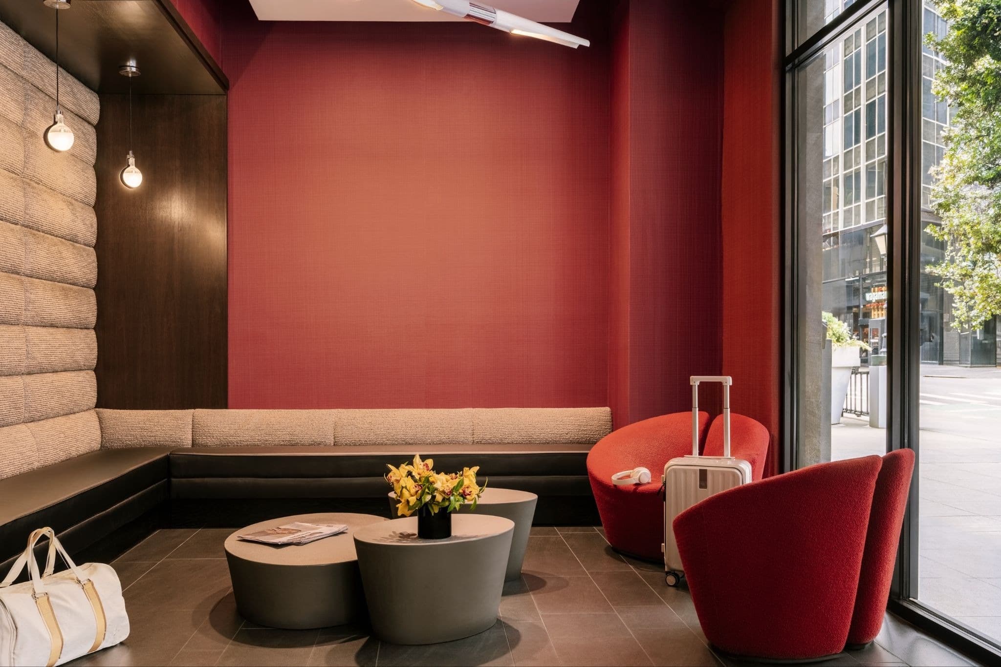 Fitness center with modern exercise equipment at Nester Finn Grand Central in New York